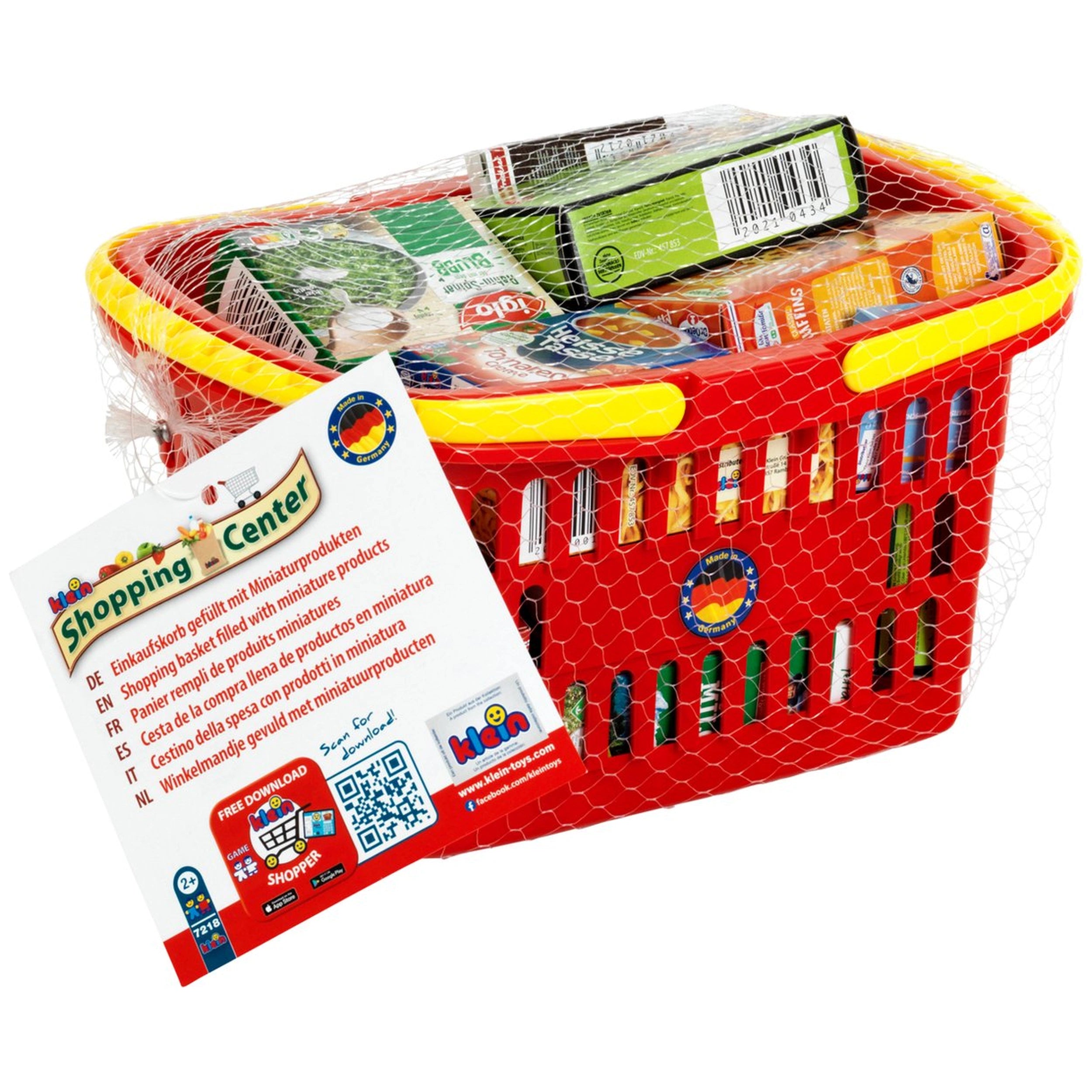 Theo Klein - Shopping Basket Filled With Products From Germany - Pretend Professions And Role Playing