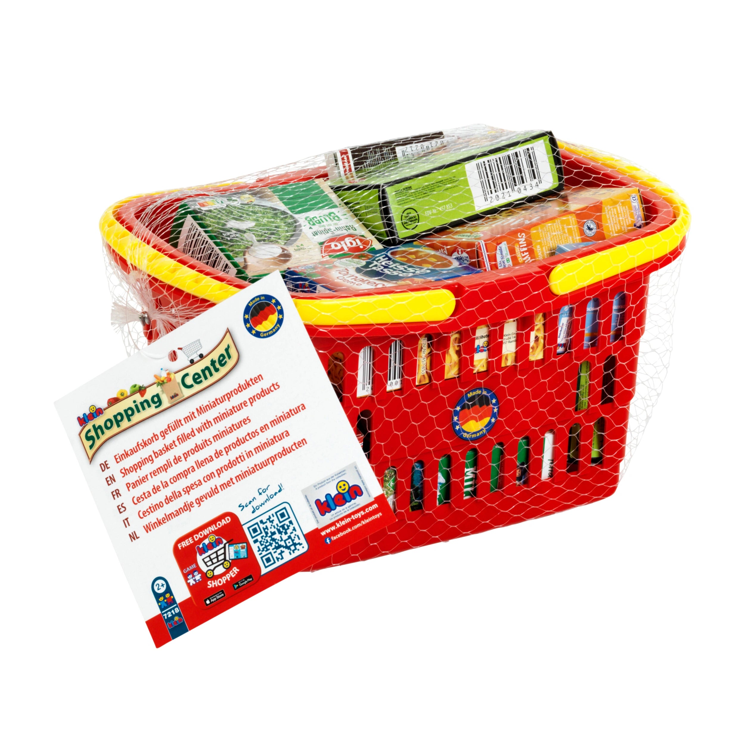 Theo Klein - Shopping Basket Filled With Products From Germany - Pretend Professions And Role Playing