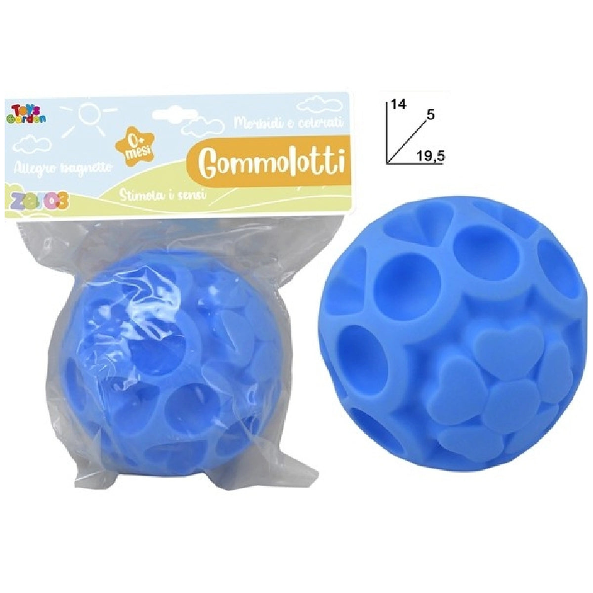 Toys Garden - Gommolotti Sensory Bath Ball - Bath Toys