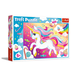 Trefl - Puzzle de 100 Piezas - Unicornio Hermoso - Puzzles - 5 - TRF16386