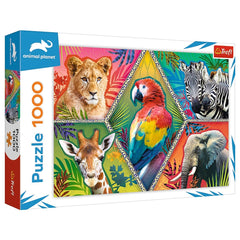 Trefl - 1000 Piece Puzzle - Exotic Animals - Puzzles Age +14 - TRF10671