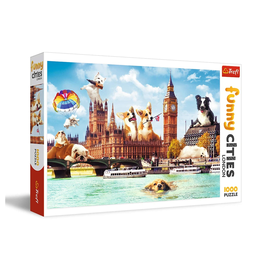 Trefl - Funny Cities: Dogs in London - Puzzles - 14+ - TRF10596