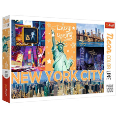 Trefl - Neon Color Line: Neon City - Puzzles - 14+ - TRF10579
