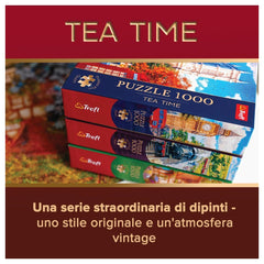Trefl - 1000 Piece Puzzle - Premium Plus - Tea Time Summer Village - Puzzles Age +14 - TRF10808