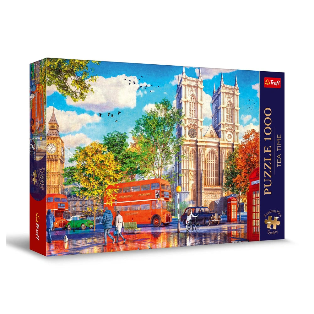 Trefl - Puzzle de 1000 Piezas - Puzzles - 14 - Tea Time Vista de Londres - TRF10805