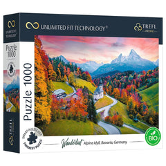 Trefl - 1000 Piece Puzzle UFT - Wanderlust At the foot of Alps, Bavaria, Germany - Puzzles Age +14 - TRF10703