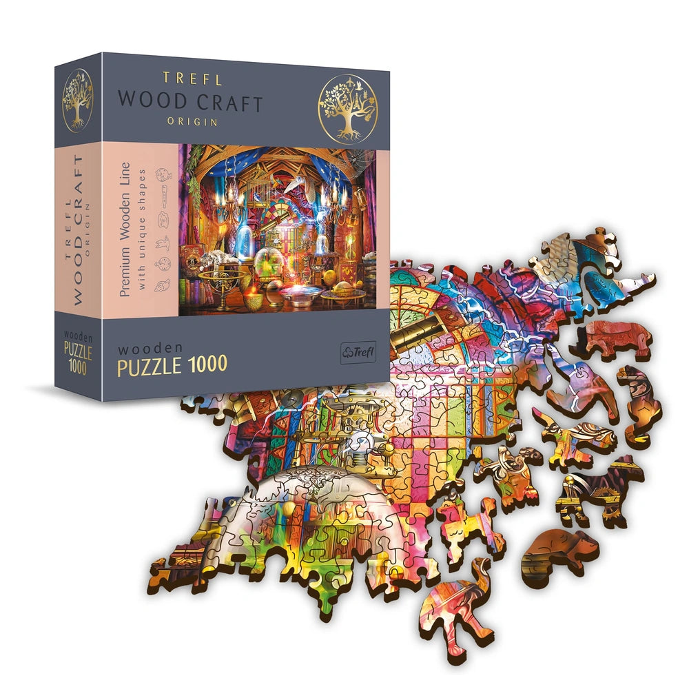 Trefl - Rompecabezas de 1000 Piezas - Puzzles - 14 - Woodcraft Magic Room - TRF20146