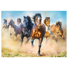 Trefl - 2000 Piece Puzzle - Galloping Herd of Horses - Puzzles Age +14 - TRF27098