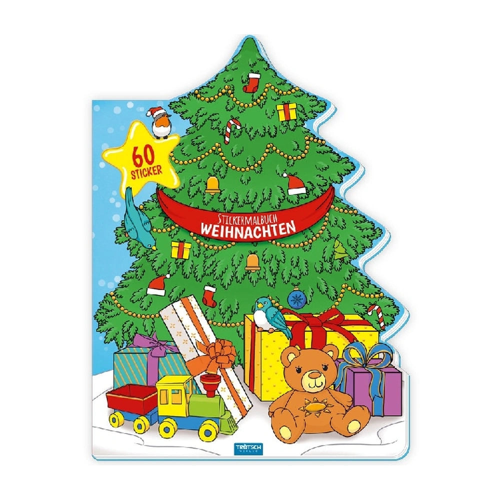 Trötsch Verlag - Libros - Stickermalbuch Navidad - Juego creativo - 3+ Años