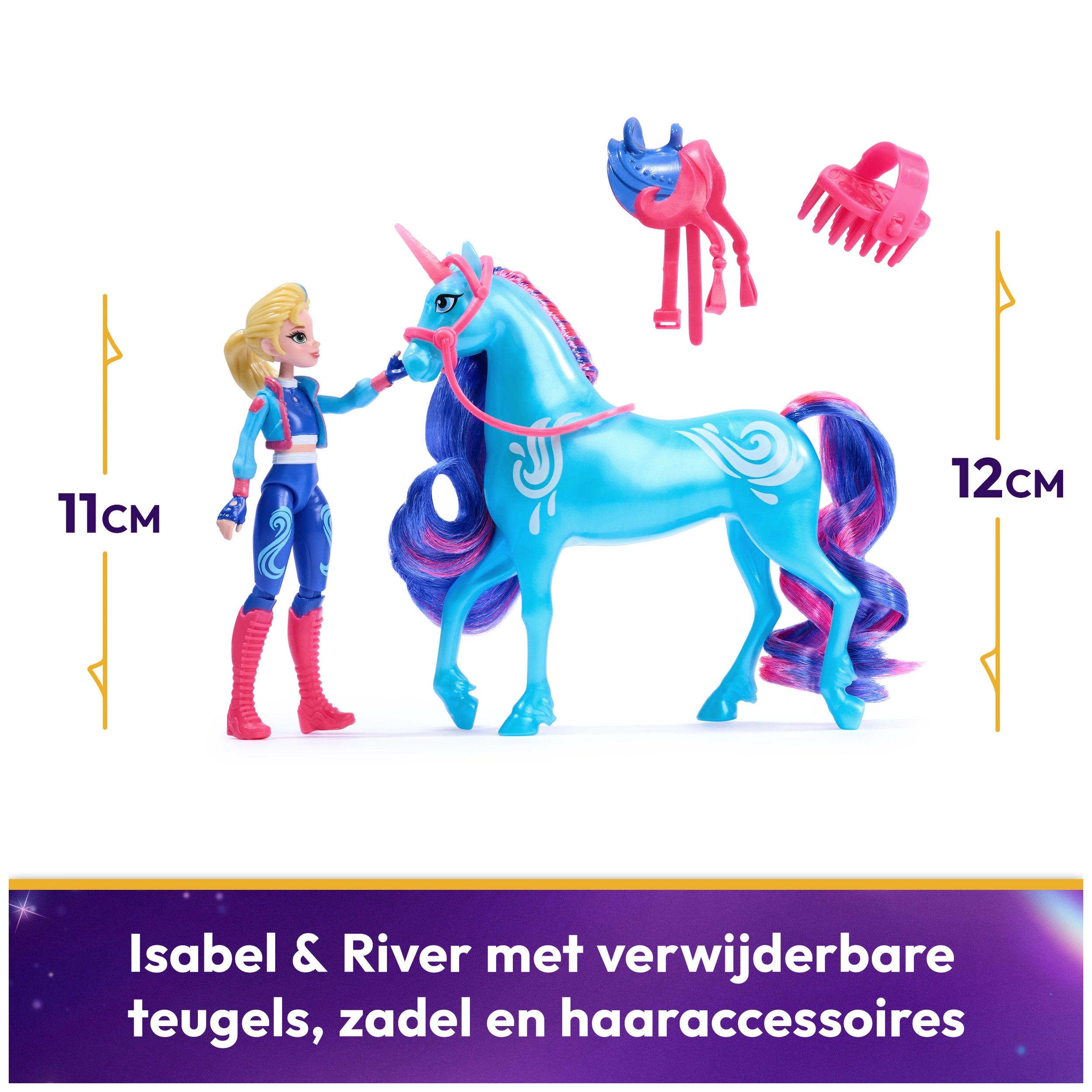 Unicorn Academy Isabel y River Set de Figuras 30 cm