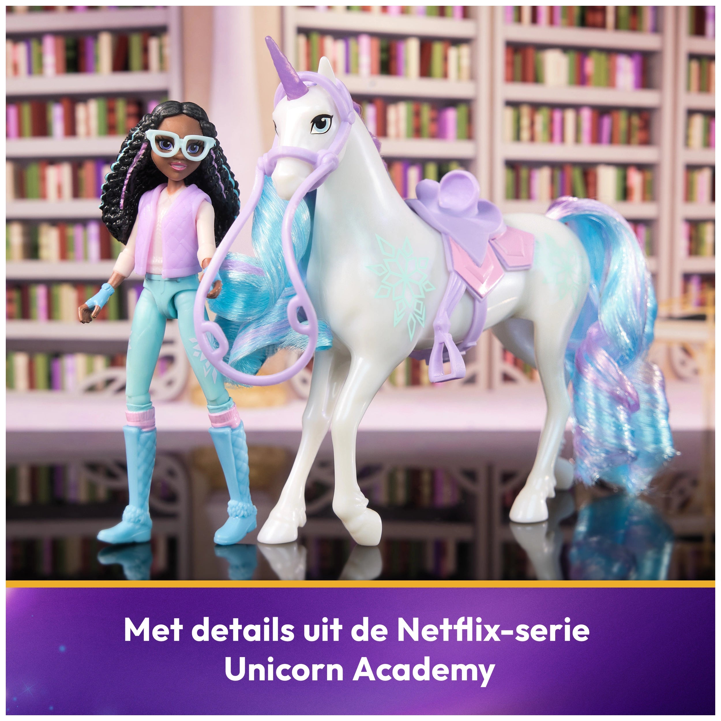 Set de figuras Layla y Glacier de Unicorn Academy 30 cm