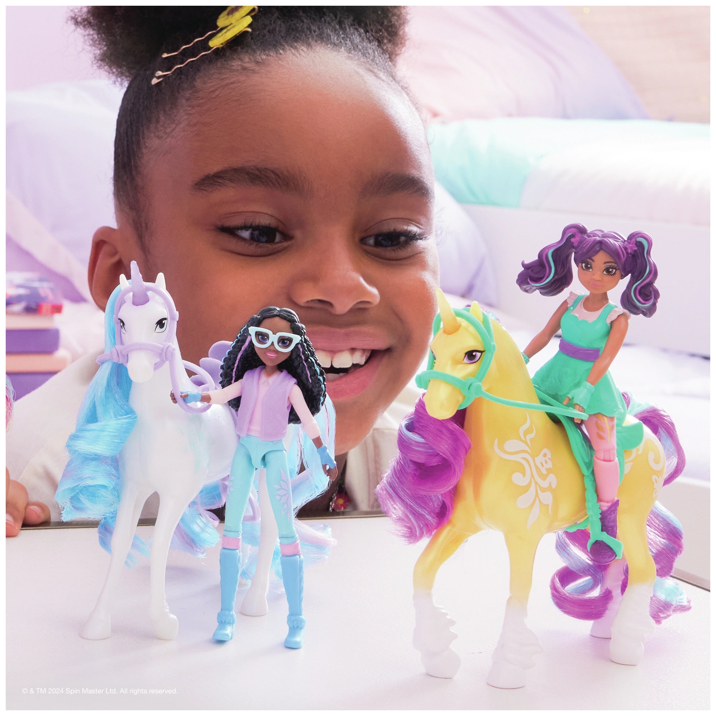 Set de figuras Layla y Glacier de Unicorn Academy 30 cm