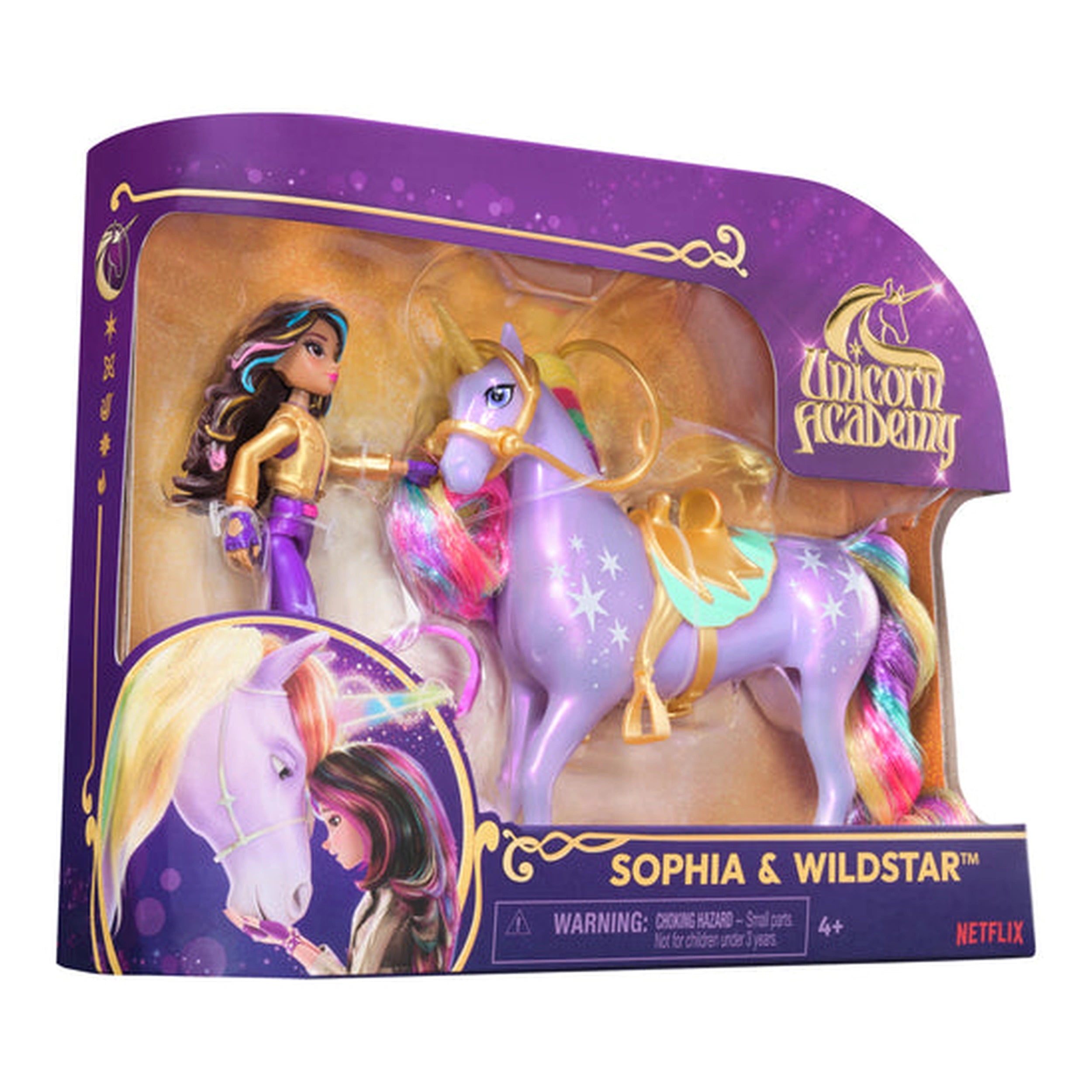 Set de Figuras de Unicorn Academy Sophia y Wildstar