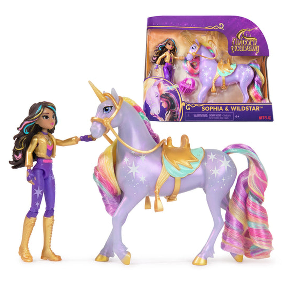 Set de Figuras de Unicorn Academy Sophia y Wildstar