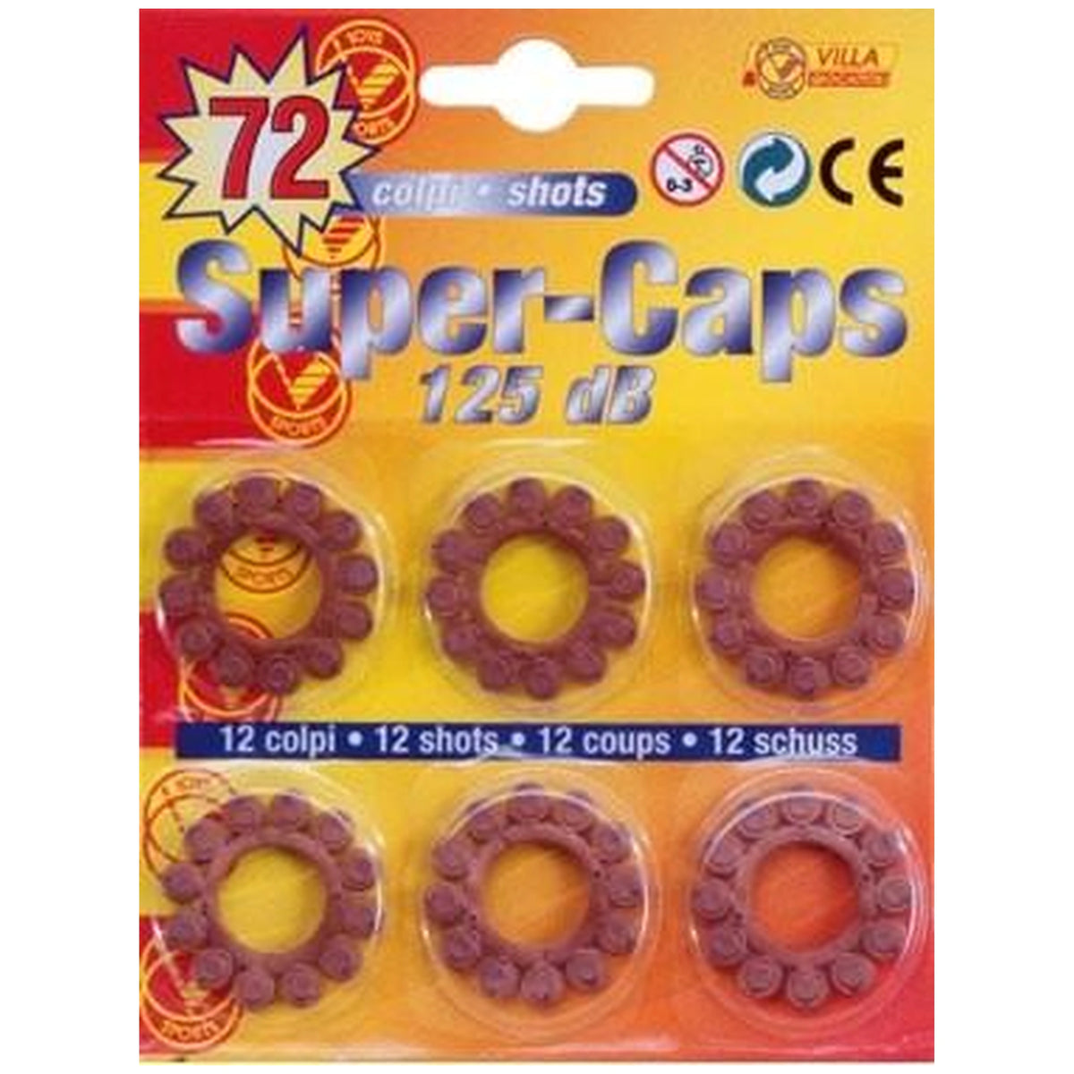 Villa - Super Caps Blister-12-Shots-125-dB - Armas-Juguetes-Gadgets
