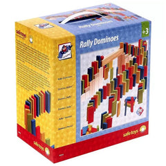 Woodiland - Rally de Dominó de Madera Gigante de 200 Piezas - Equipamiento de Juego al Aire Libre