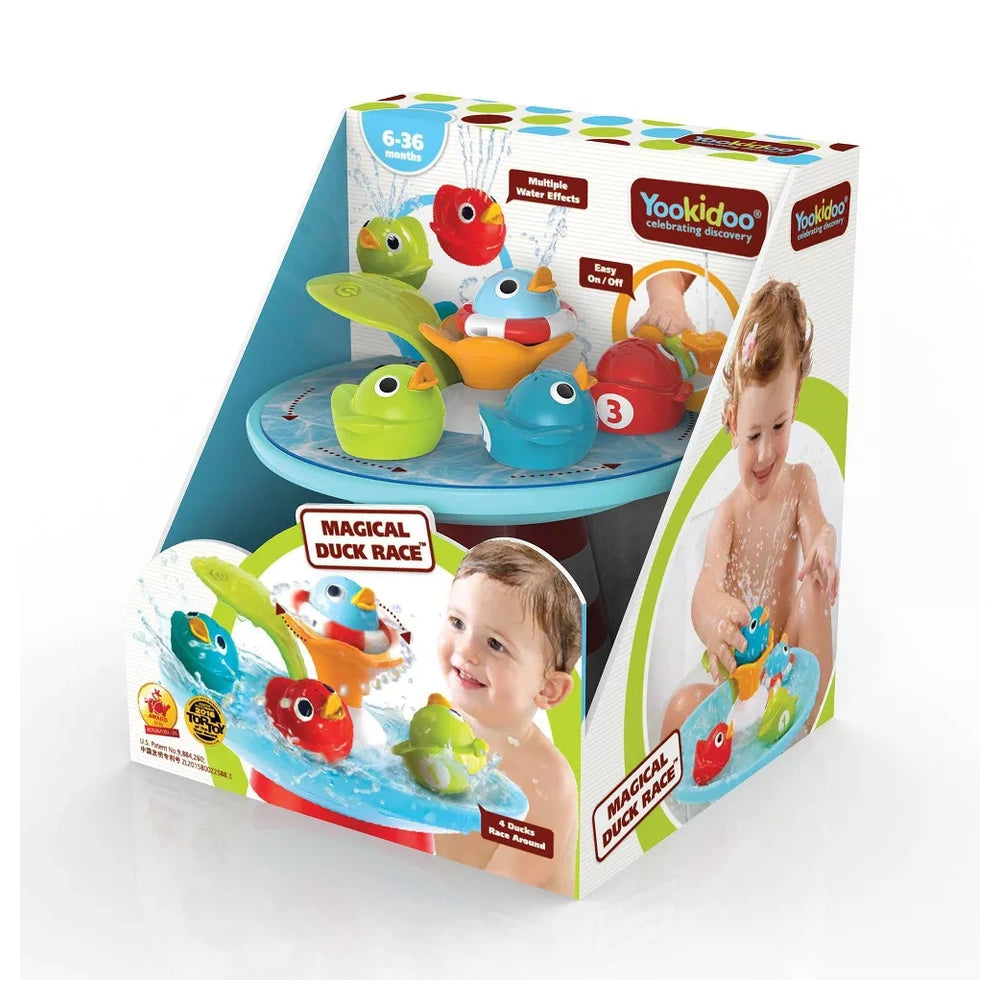 Yookidoo - Juguete de Baño Carrera de Patitos - Juguetes de Baño - 6M - YKD40164