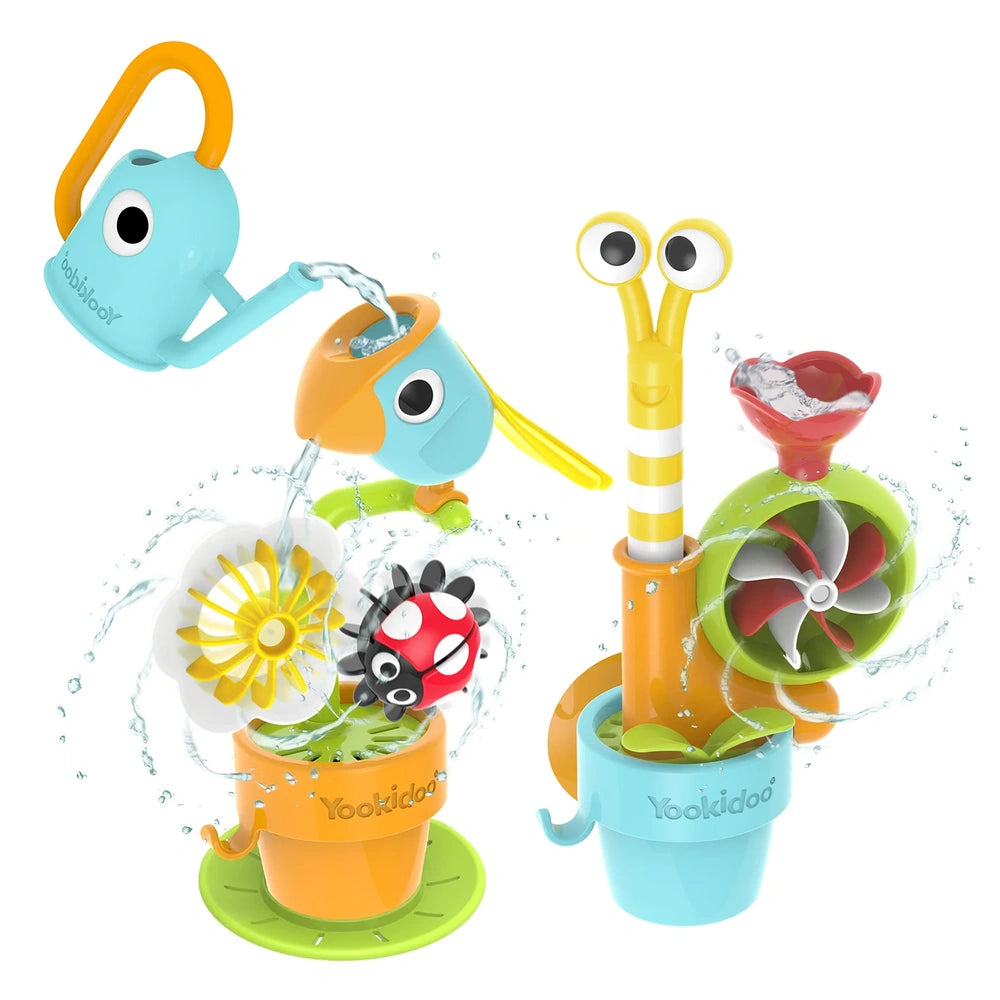 Yookidoo - Pour 'N' Grow Spinning Garden - Juguetes de Baño - 18 Meses+ - YKD40240