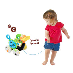 Yookidoo - Pato Silbador Arrastrable - Juguetes de Empujar y Tirar - 12 Meses+ - YKD40129
