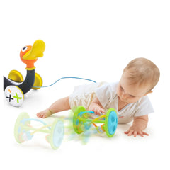 Yookidoo - Pato Silbador Arrastrable - Juguetes de Empujar y Tirar - 12 Meses+ - YKD40129