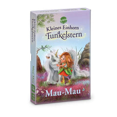 ARENA Kleines Einhorn Funkelstern card game box featuring a unicorn and fairy in a colorful fantasy scene.