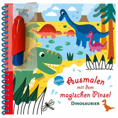 ARENA - Pincel Mágico para Pintar con Temática de Dinosaurios - Libros - Edición Alemana