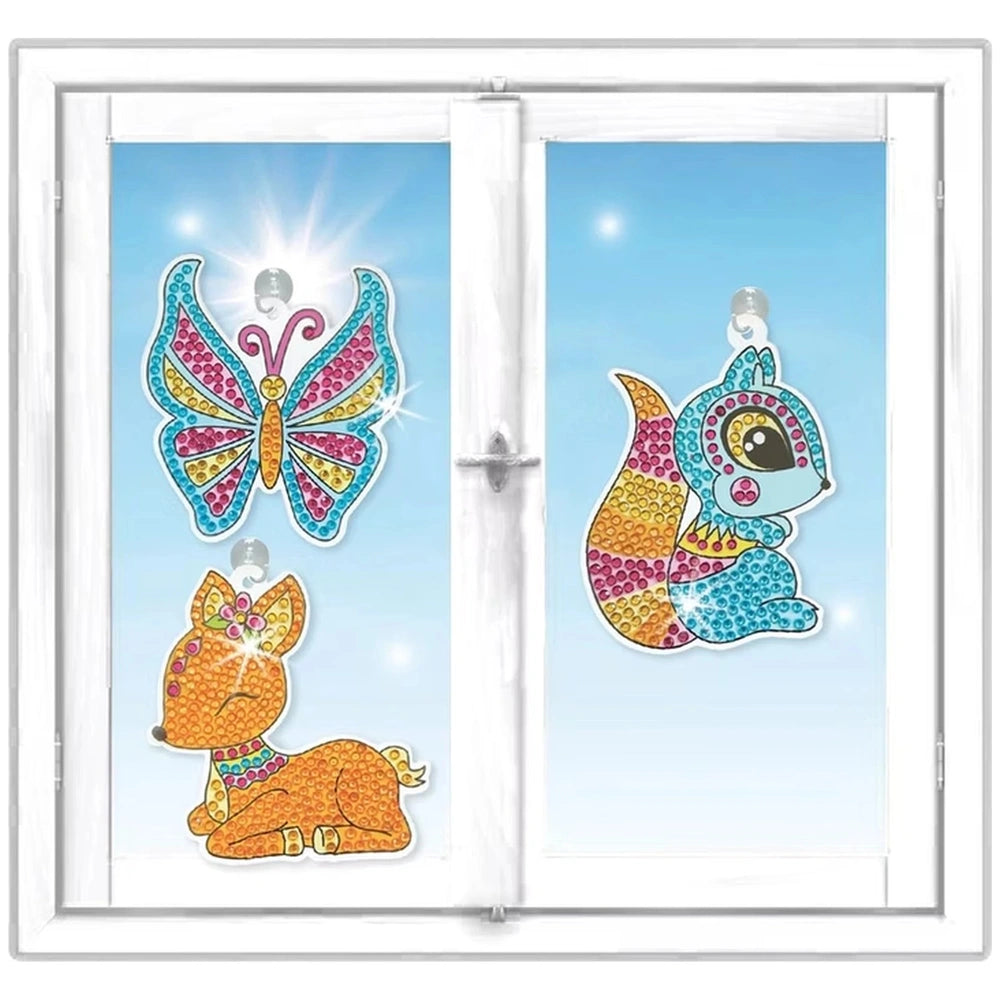 ARTISTA Glitter Window Picture: Sparkling arts & crafts decoration adorned with Swarovski crystals.