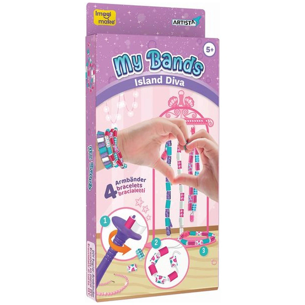 ARTISTA My Bands Aqua Princess Arts & Crafts beads set for creating unique and colorful jewelry designs.