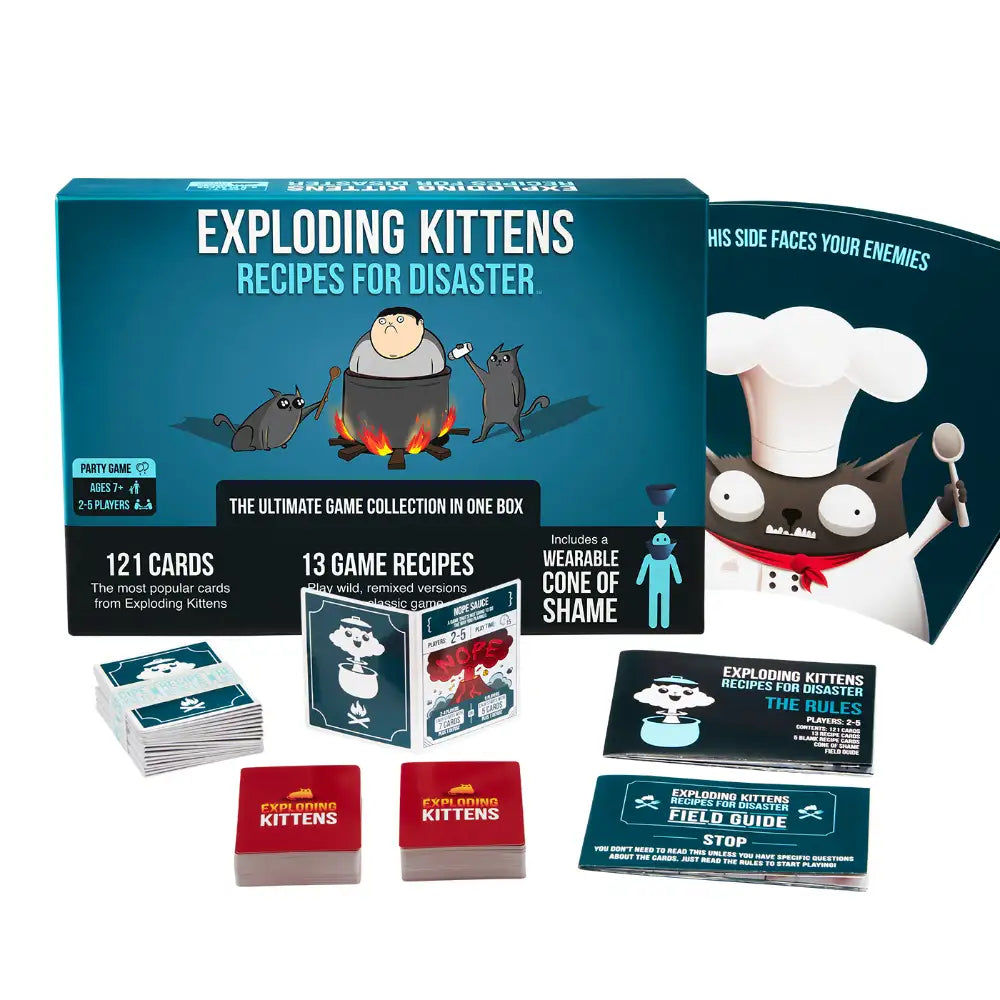 Asmodee - Exploding Kittens Recetas para el Desastre - Juegos de Mesa - +7 - Juego de Fiesta - STR8625 - Edición Italiana