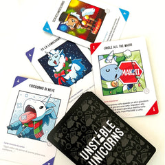 Asmodee - Unstable Unicorns - Christmas Special - Juegos de Mesa - +8 - Expansión - STR8588 - Edición Italiana