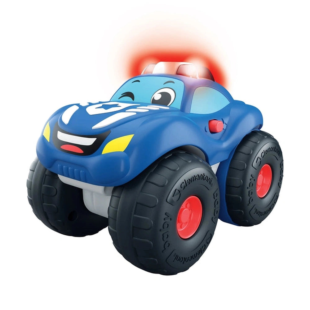 Baby-Clementoni - Elia-Coche de Policía - Juguetes de Actividad para Bebés