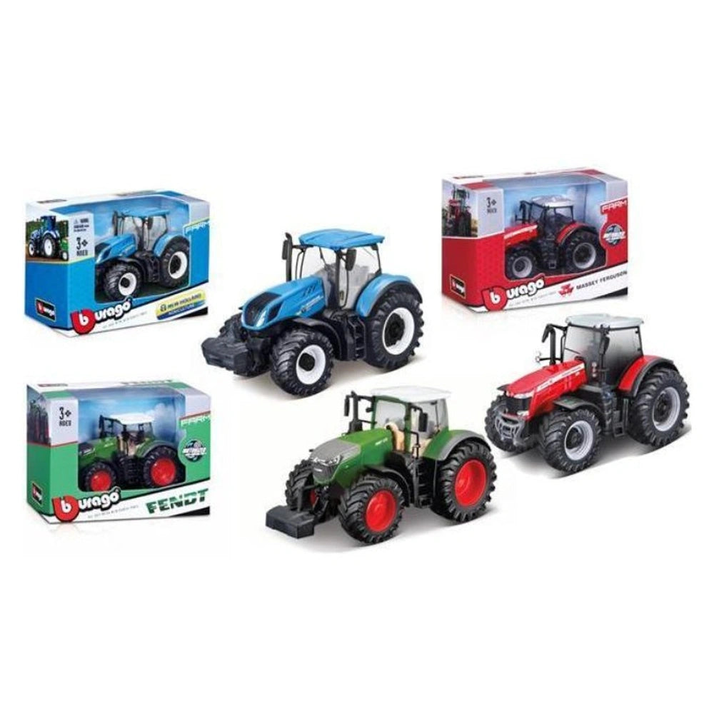 BBURAGO - Farm Tractor Motorized Die-Cast Metal - Play Vehicles