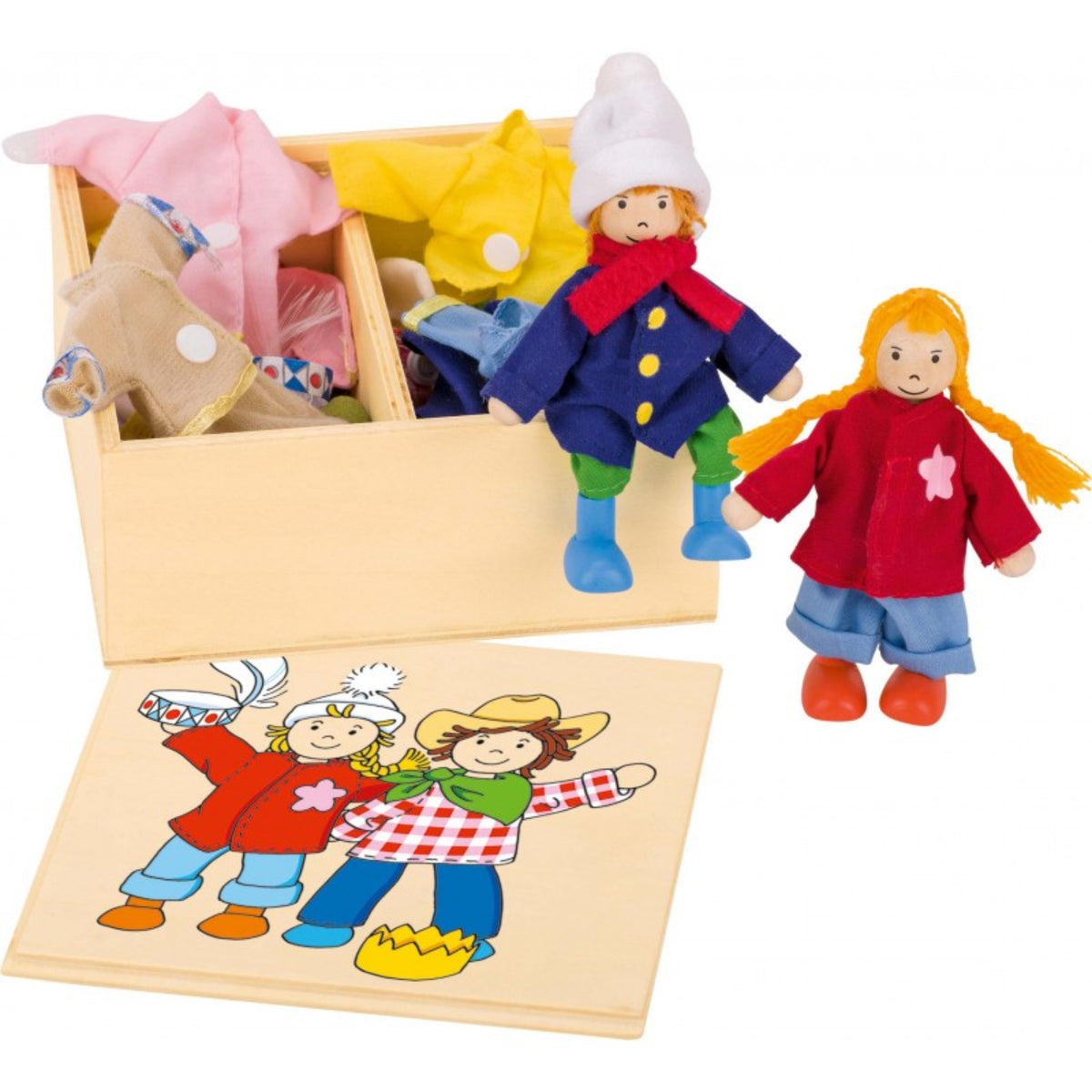 Gollness - Muñecas Birte y Ben con Caja de Ropa - Muñecas, Juegos de Juego y Figuras de Juguete