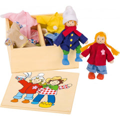 Gollness - Muñecas Birte y Ben con Caja de Ropa - Muñecas, Juegos de Juego y Figuras de Juguete