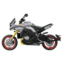 CaDa Suzuki Katana motorcycle construction set features matte body, glossy wheels, textured seat, and chrome exhaust pipe.