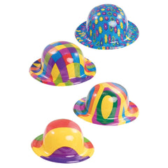 Carnival Toys - Mini Sombrero Bowler Pintado de PVC para Diversión y Juego Imaginativo - Profesiones de Imaginación y Juego de Roles