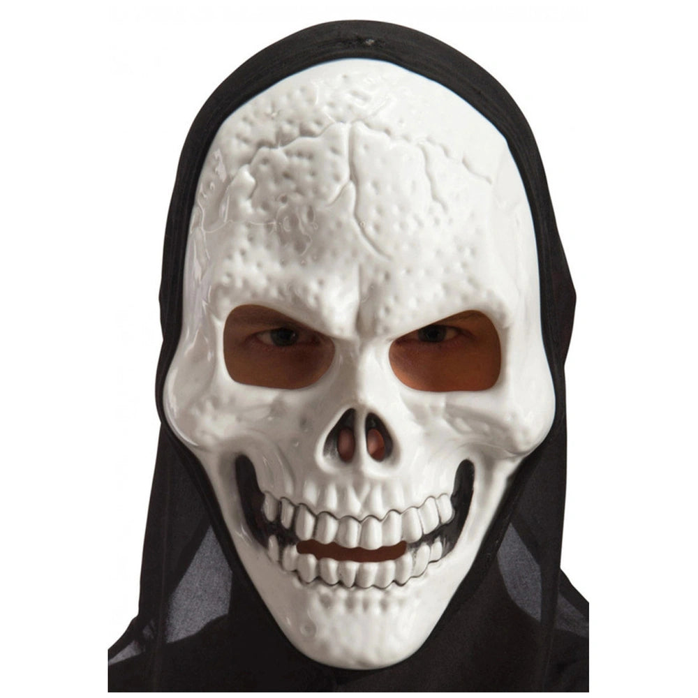 Carnival Toys - Skeleton Mask With Hood For Spooky Dress Up Fun - Pretend Professions And Role Playing