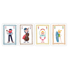 Clementoni - 10 Juegos de Cartas de Memoria de Familias - Edición Italiana