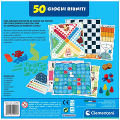 Clementoni - 50 Giochi Riuniti Board Games - Italian Edition