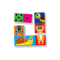 Clementoni - Dominó-Números-y-Animalitos - Juegos de Mesa