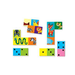 Clementoni - Dominó-Números-y-Animalitos - Juegos de Mesa