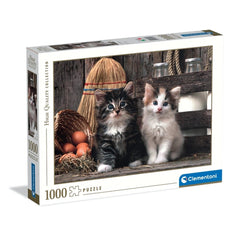 Clementoni Colección de Alta Calidad - Rompecabezas de 1000 Piezas de Gatitos Adorables