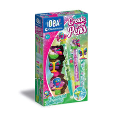 Clementoni - IDEA Crea Tus Lápices Mariposas Maravillosas - Artes y Manualidades