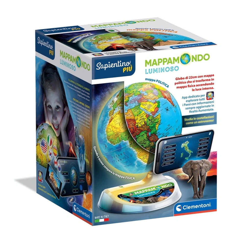 Clementoni - Mappamondo Luminoso Educational Toys - Italian Edition