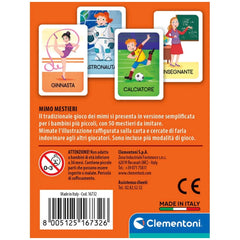 Clementoni - Juegos de Cartas Mimo Mestieri - Edición Italiana