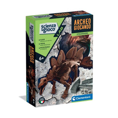Clementoni - Scienza-Gioco-LAB-ArcheoGiocando-Stegosauro - Juguetes-Conjuntos de Juego