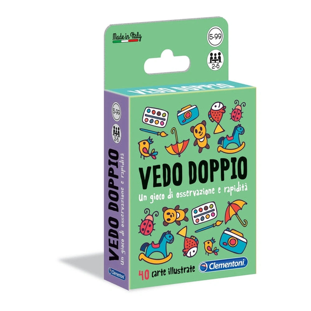 Clementoni - Vedo Doppio Card Games - Italian Edition