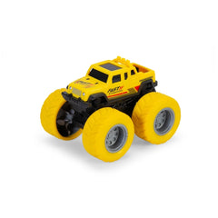 Dickie Monster Truck Play Vehicle in solid yellow with black accents and bright yellow textured tires, featuring "FAST & FURI