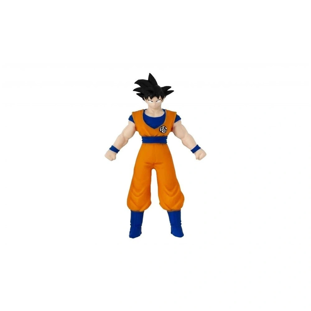 Dragon Ball Monster Flex action figure with black hair, blue headband, orange pants, and matte plastic finish.