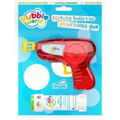 Dulcop - Pistola de luces y burbujas 60 ml - Equipamiento para juegos al aire libre